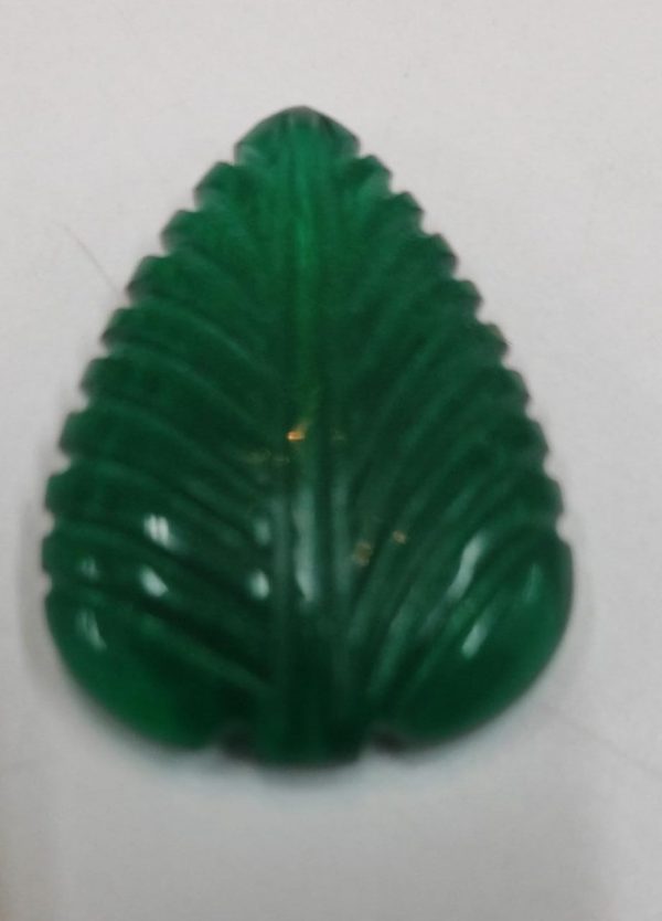Green Agate Leaf Gemstone