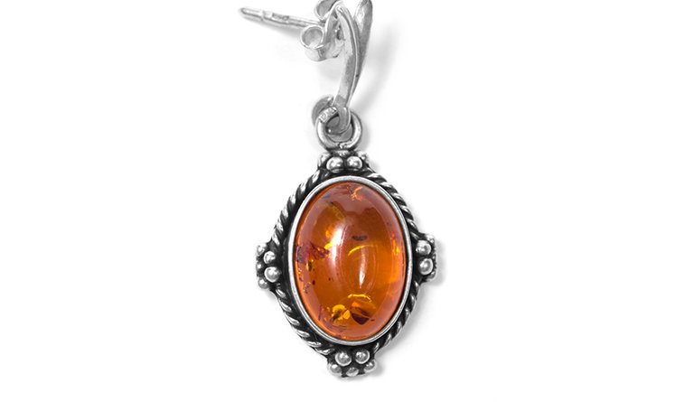 Amber Stone Pendant - Gems Wisdom