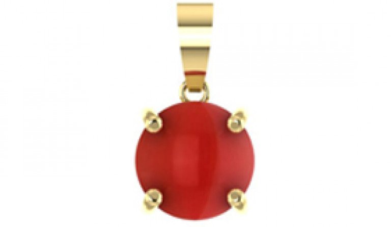 Red Coral Pendant - Gems Wisdom