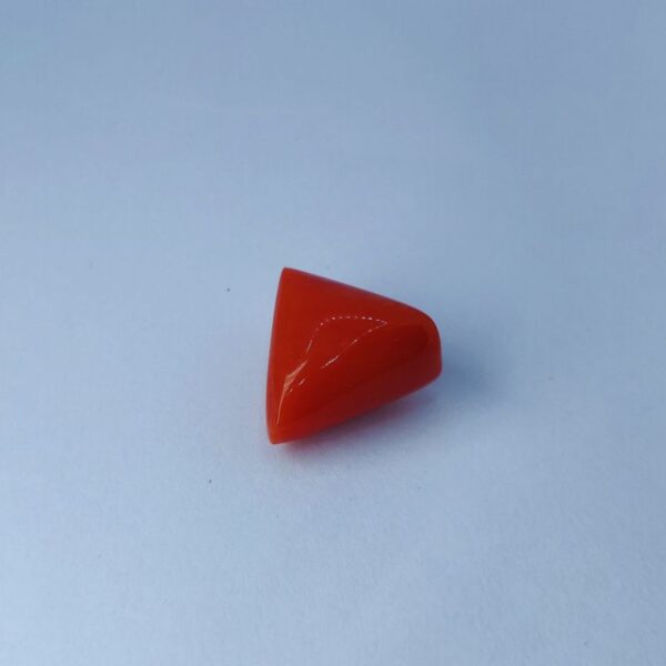 Triangle red coral 10.45 ct 2