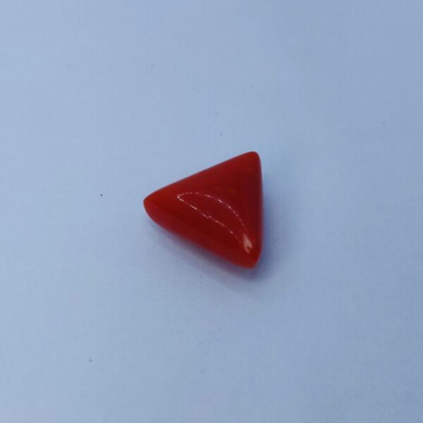 Triangle red coral 6.51 ct 2