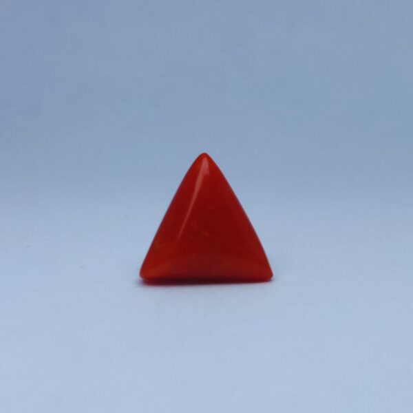 Triangle red coral 6.51 ct