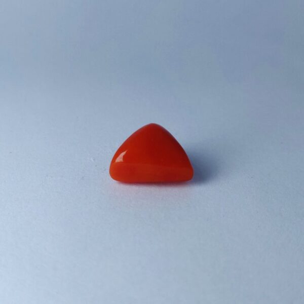 Triangle red coral 6.82 ct 2