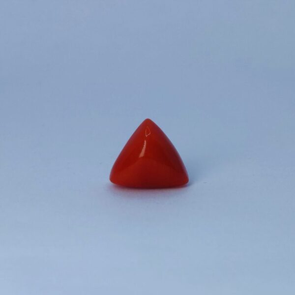 Triangle red coral 6.82 ct