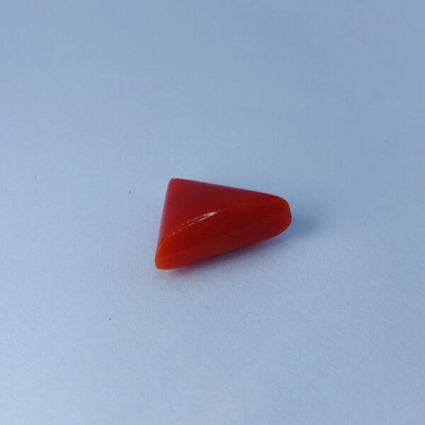 Triangle red coral 7.19 ct 2