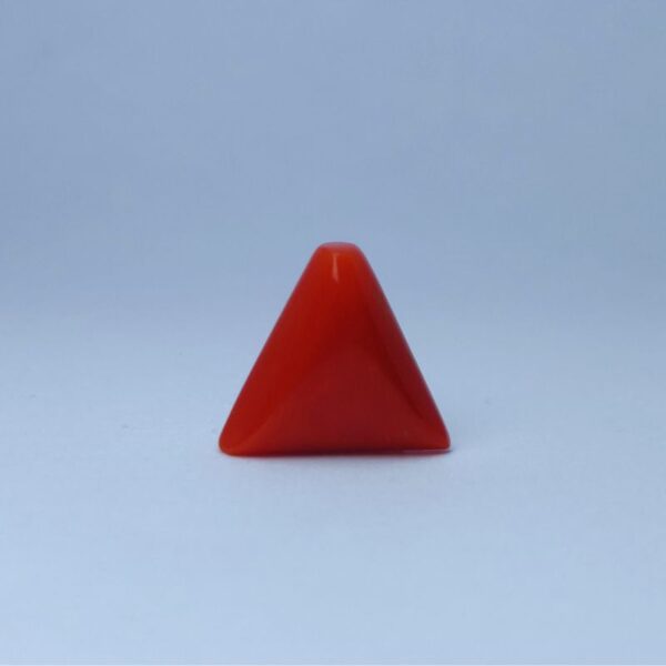 Triangle red coral 7.23 ct