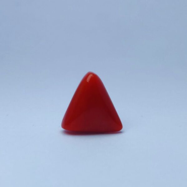 Triangle red coral 7.76 ct