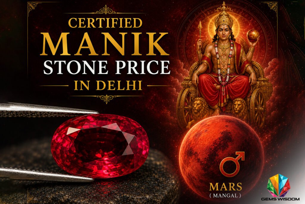 Certified Manik Stone Price in Delhi - Gems Wisdom