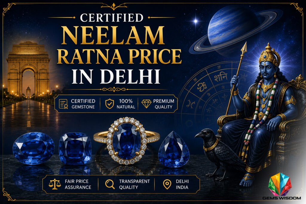 Certified Neelam Ratna Price in Delhi - Gems Wisdom