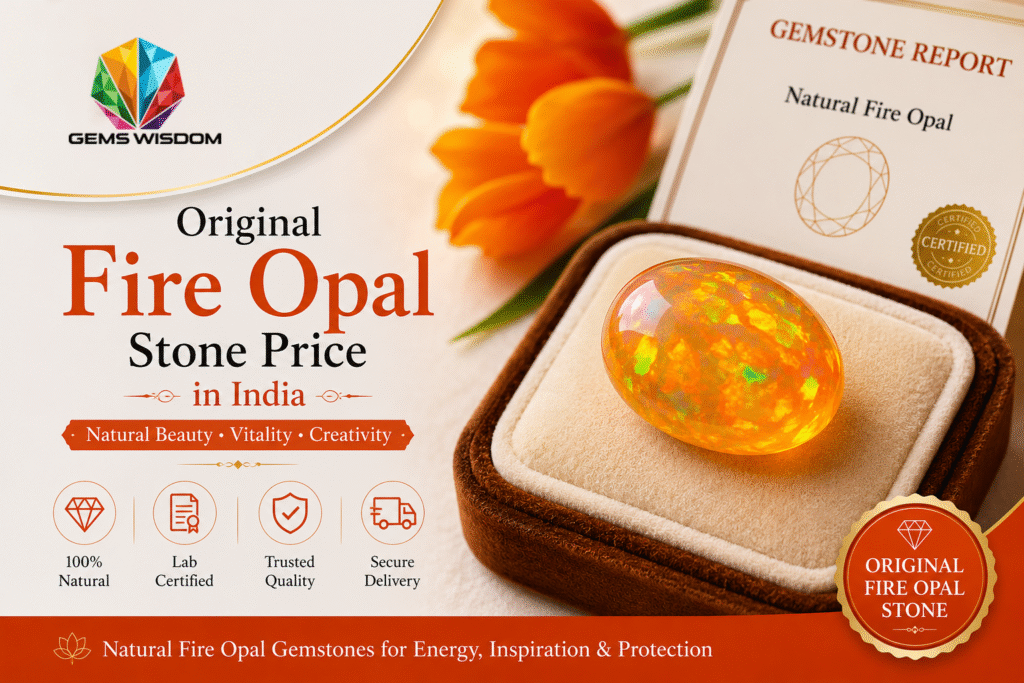 Fire Opal Stone Price in India - Gems Wisdom