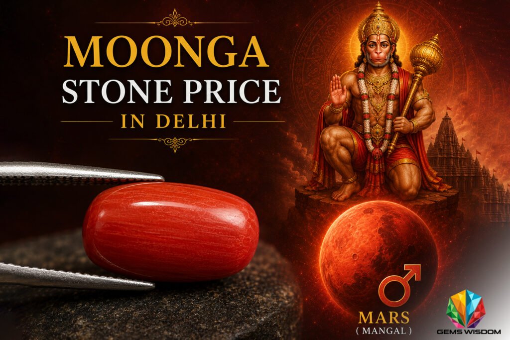 Natural Moonga Stone Price in Delhi - Gems Wisdom