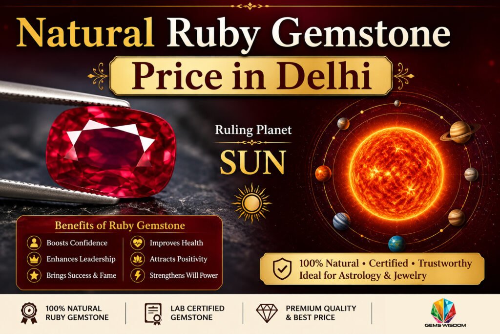 Natural Ruby Gemstone Price in Delhi 1 Natural Ruby Gemstone Price in Delhi Gems Wisdom