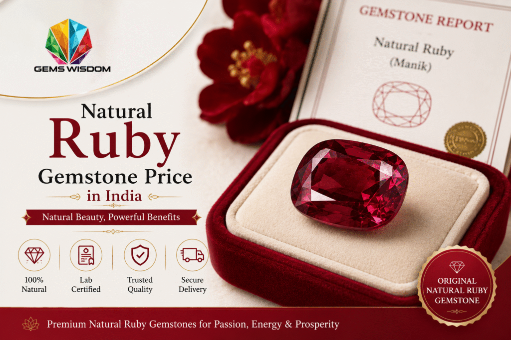 Natural Ruby Gemstone Price in India - Gems Wisdom