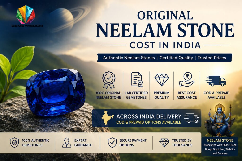 Original Neelam Stone Cost in India - Gems Wisdom