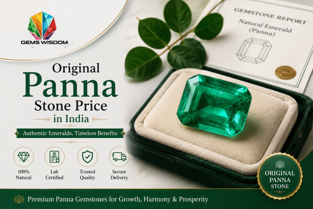 Original Panna Stone Price in India - Gems Wisdom
