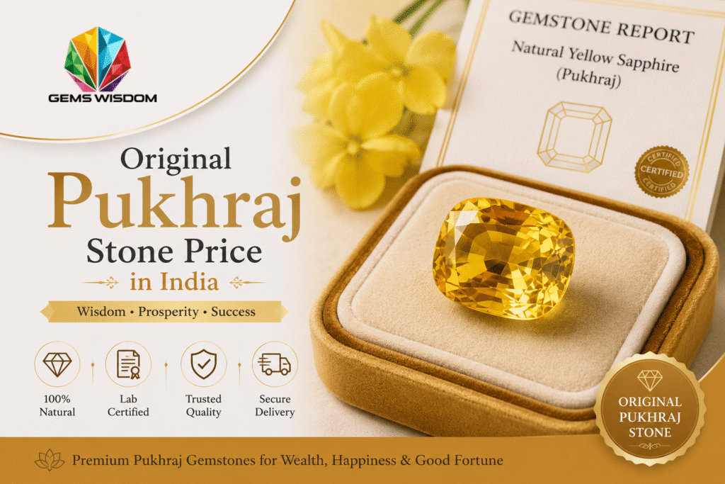Original Pukhraj Stone Price in India - Gems Wisdom