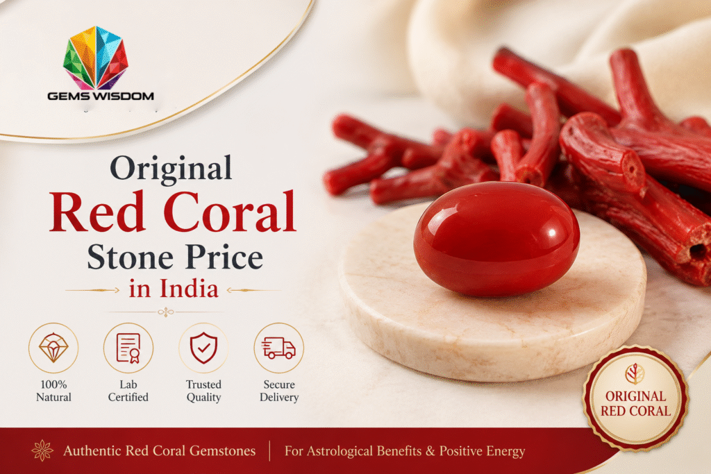 Original Red Coral Stone Price in India - Gems Wisdom