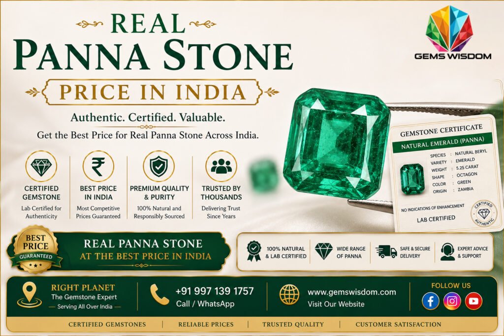 Real Panna Stone Price in India - Gems Wisdom