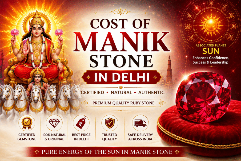 Authentic Cost Of Manik Stone in Delhi - Gems Wisdom