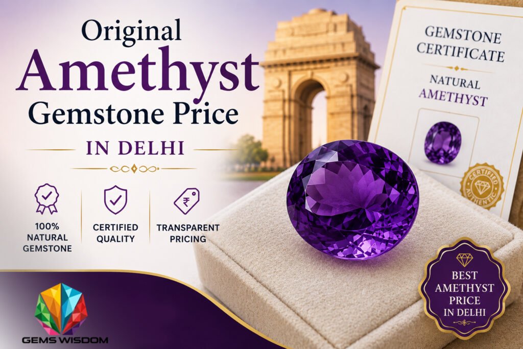 Original Amethyst Gemstone Price in Delhi - Gems Wisdom