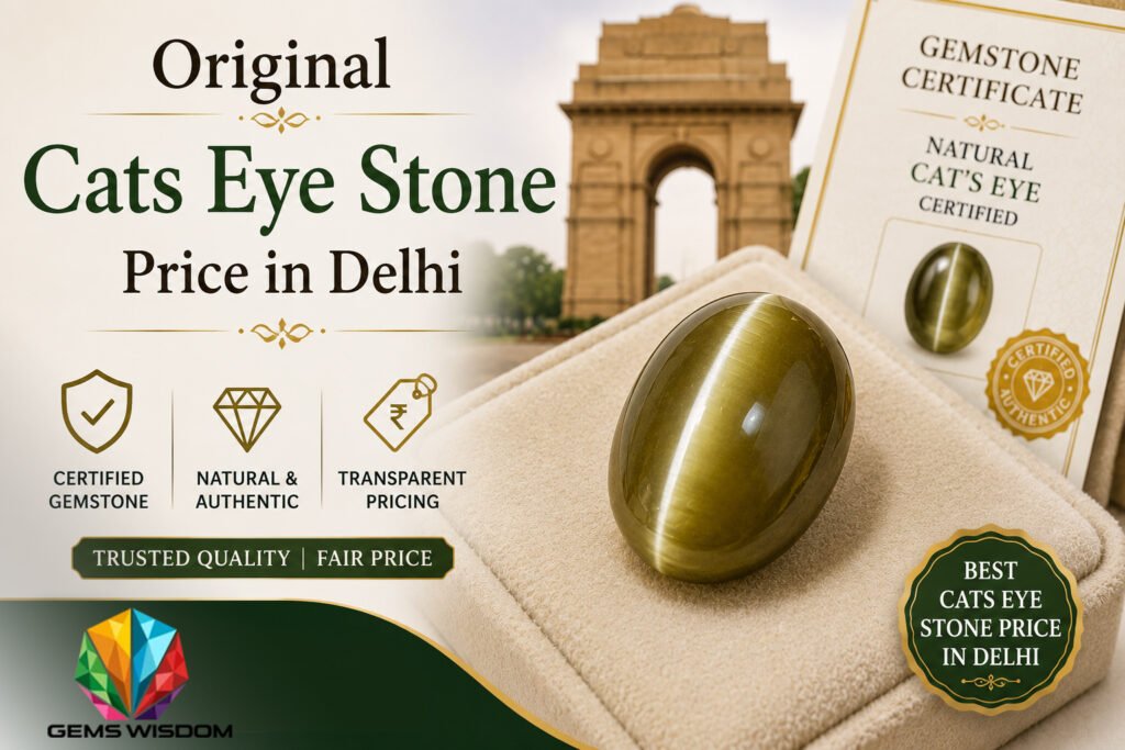 Original Cats Eye Stone Price in Delhi - Gems Wisdom