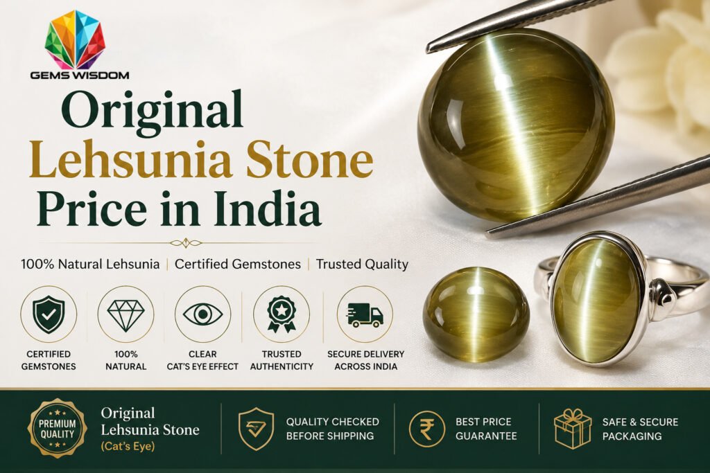Original Lehsunia Stone Price in India - Gems Wisdom