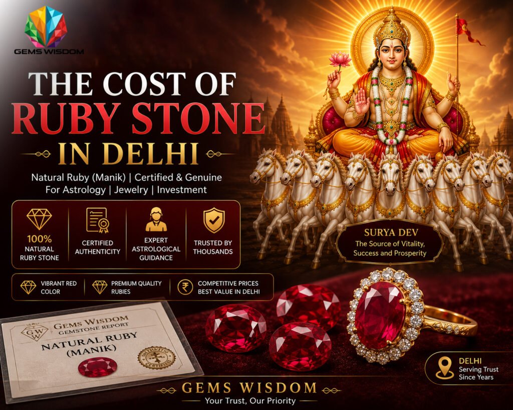 The Cost Of Ruby Stone in Delhi - Gems Wisdom