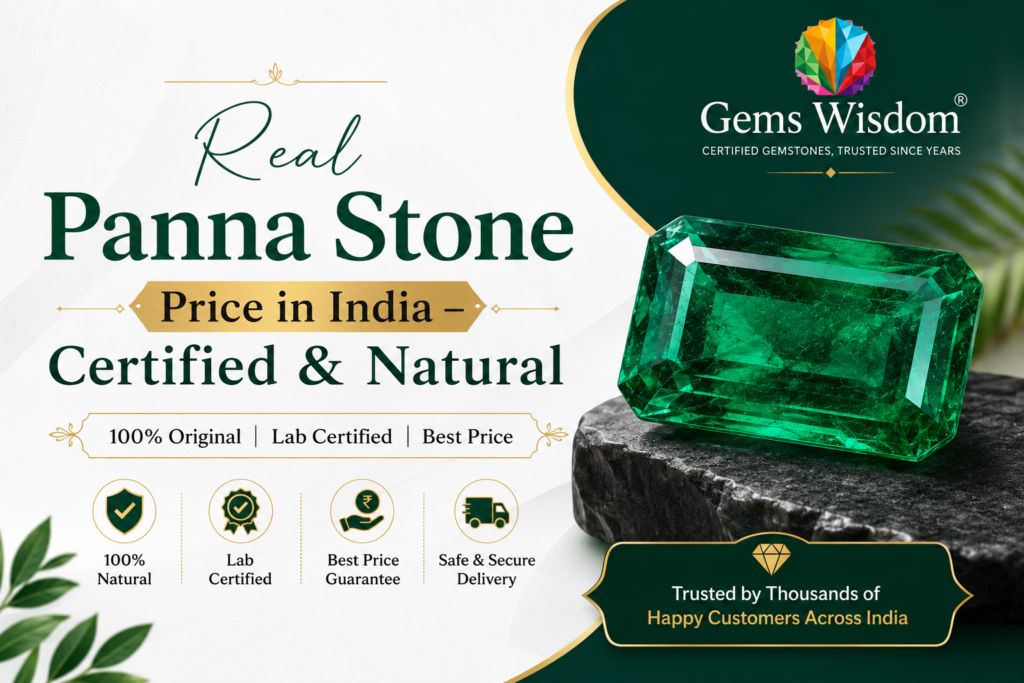 Real Panna Stone Price in India – Certified & Natural - Gems Wisdom